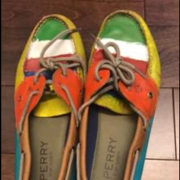 Sperrys hand painted - Picture 1 of 1